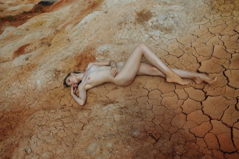 ню, пустыня, девушка Девушка с Марса, Анастасияphoto preview