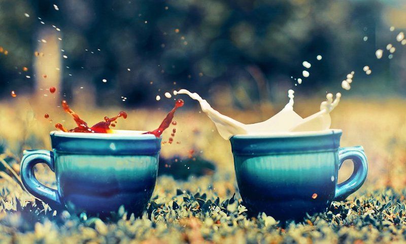 кофе, молоко Double Splashphoto preview