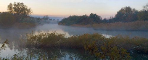 Лагутник. Ноябрь. Утро. Туман на реке.