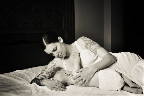 Mother and son