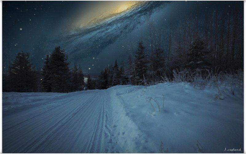 норвегия, скандинавия Глубокое погружение в ночьphoto preview