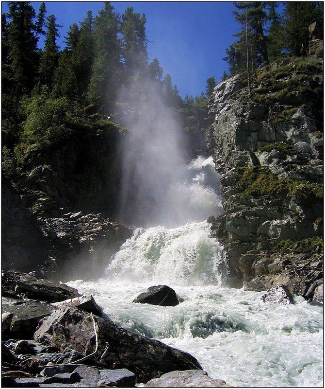 алтай, кони-айры Водопад Кони-Айры.photo preview