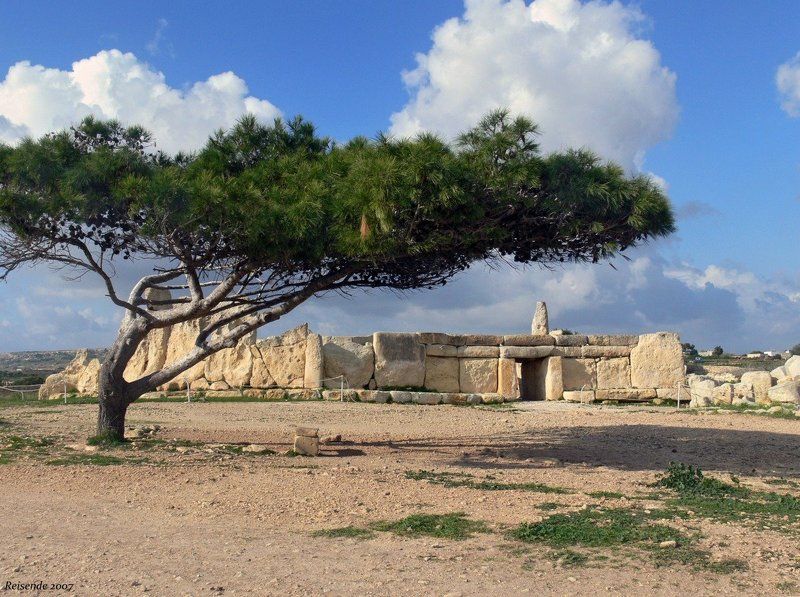 мальта, мегалит, hagar, qim, стоячие, камни Hagar Qim - \