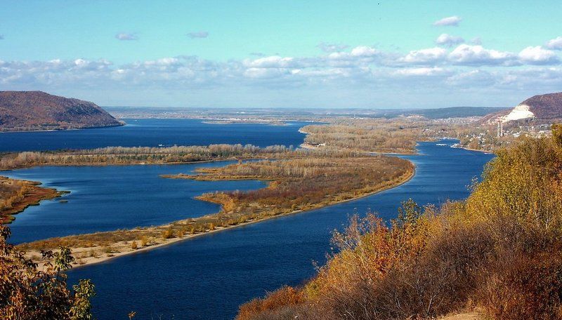 река, волга, осень Осень на Волгеphoto preview