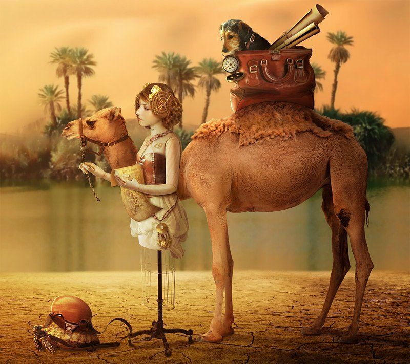 коллаж, фото арт, фотошоп, манекен Путешествие. Из жизни одного манекенаphoto preview