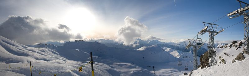 италия, альпы, курмайор, панорама, пейзаж, горы, закат photo preview