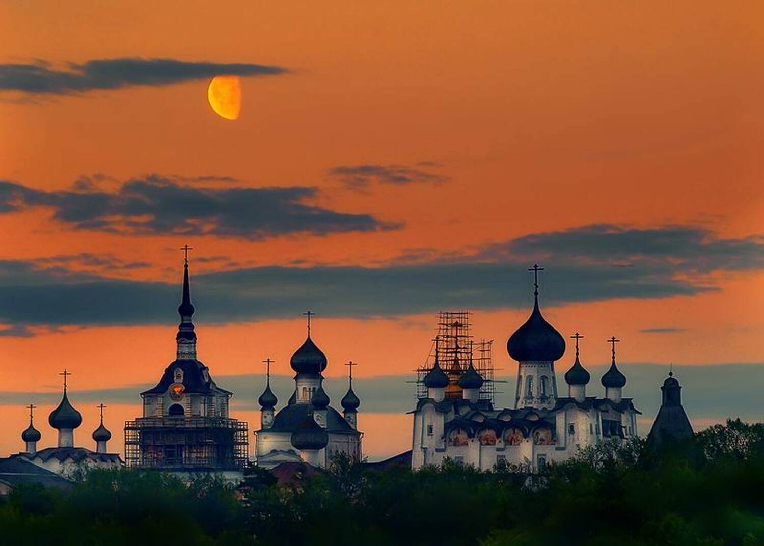 красный вечер. Автор: николай дмитрук пейзаж, соловки, николай дмитрук