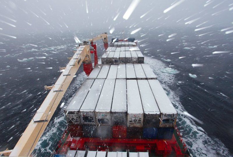 снегопад, надежда, карское море НЕЛЁГКАЯ ДОРОГА ДОМОЙphoto preview