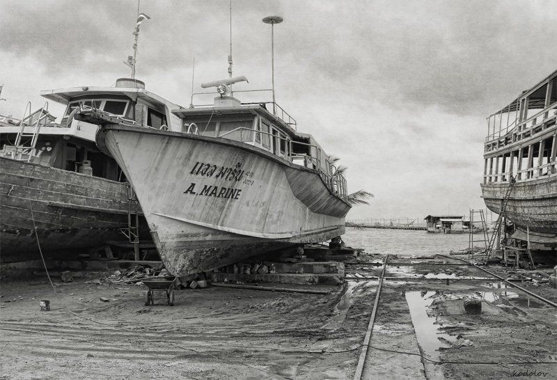 корабль, море, причал Корабельный госпитальphoto preview