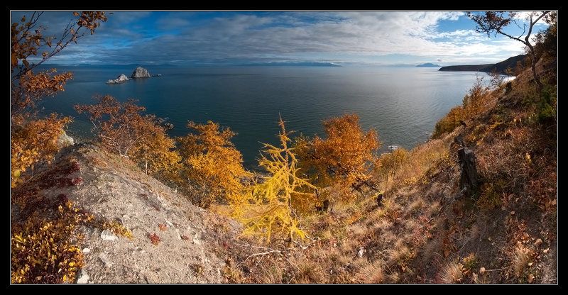 магадан, мыс восточный, море, острова, камни Три Братаphoto preview