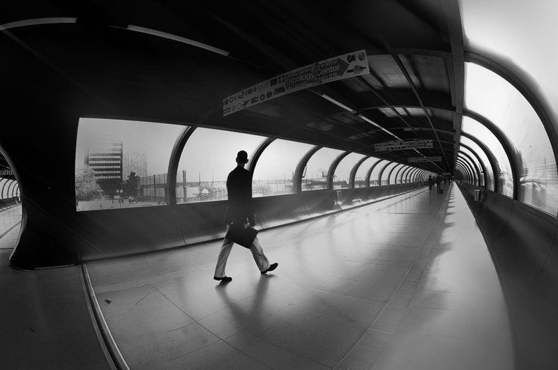 туннели, люди, дюссельдорф, свет, тень туннели и люди...photo preview