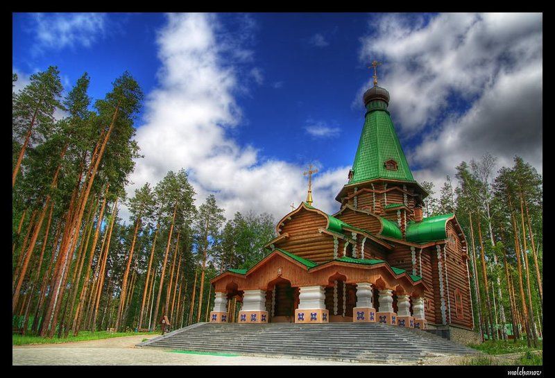 церковь, монастырь, небо, облака, царь, екатеринбург, ганина яма, hdr Церковь (Ганина яма)photo preview