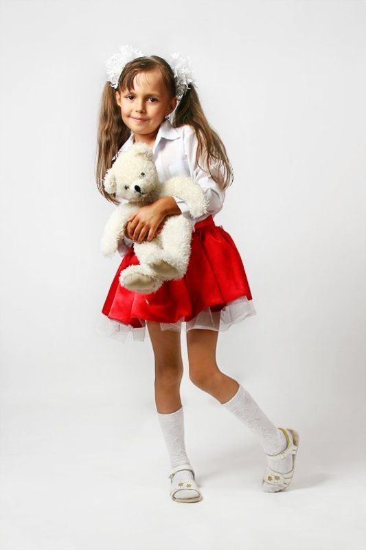 девочка, медведь, игрушка, студия С любимой игрушкойphoto preview