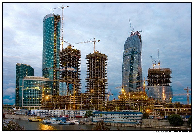 город, москва, строительство, башня, небоскреб, федерация Строительство башни \