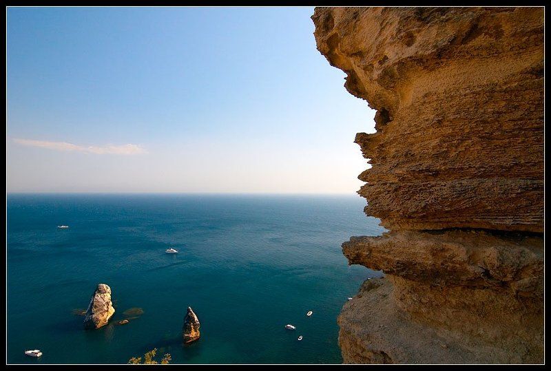 море, камни, черное море, крым, яхты photo preview