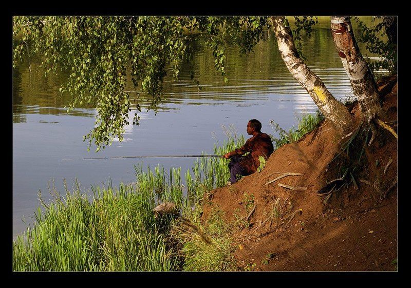 О природе, рыбаке и размышлении...photo preview