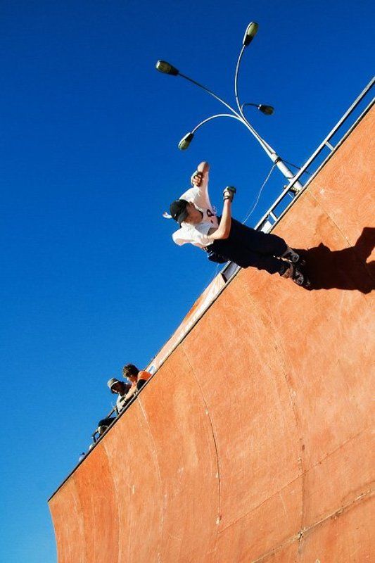 рампа, ролики, экстрим Летящийphoto preview