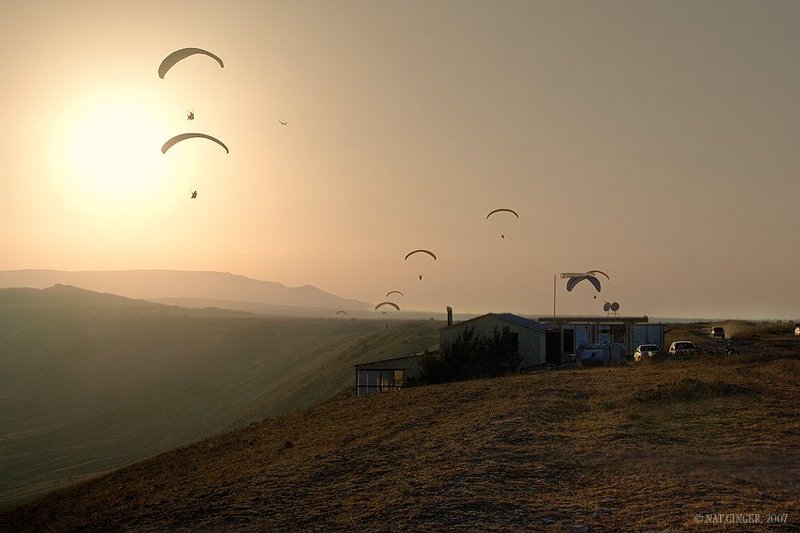 коктебель, пейжаз, закат, летающие люди Летающие людиphoto preview