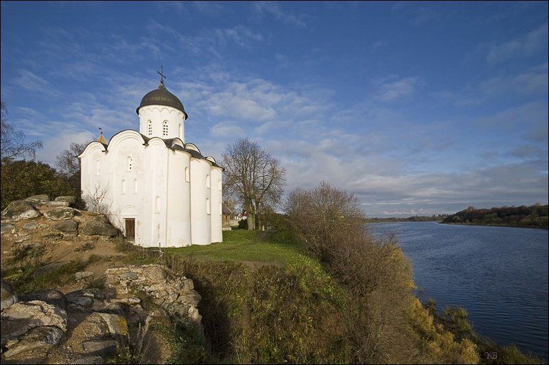 старая ладога, волхов, церковь, осень photo preview