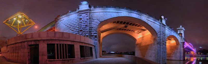 мост, ночь, москва, изгиб МОСТphoto preview