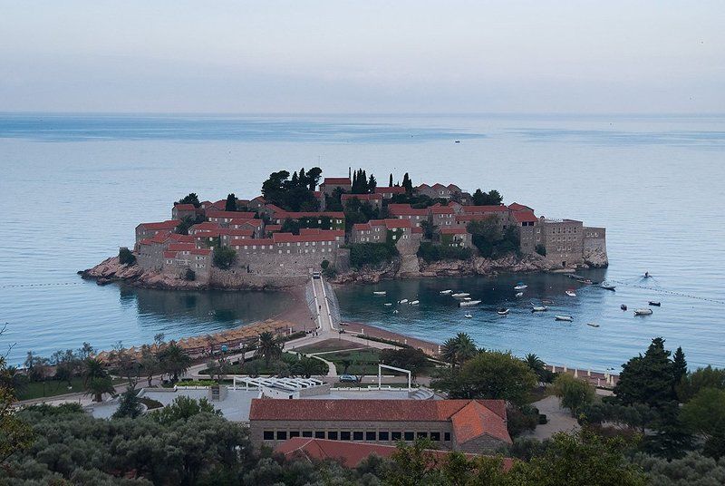 черногория, святой стефан, море, туризм Остров Святого Стефанаphoto preview