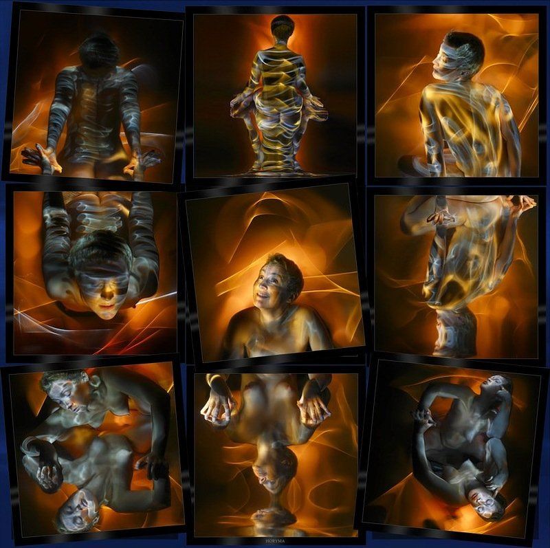 светографика, портрет, отражения, искажения, сюжет, обнаженная натура, ню, akt, nude, динамический_свет Akt... Отражаясь (2 часть) Мы ...  (Светографика 2009)photo preview