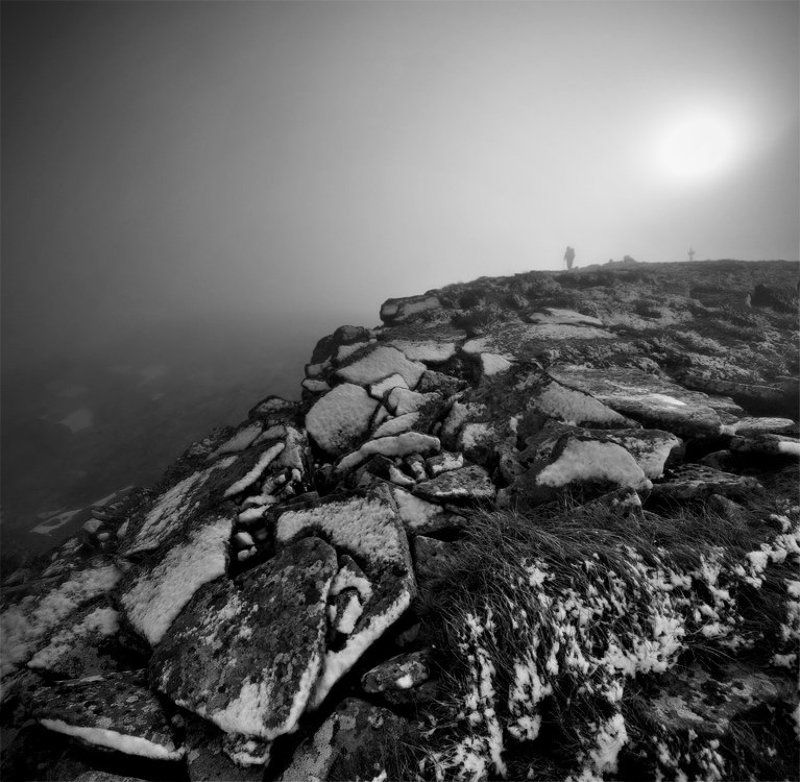 карпаты, природа, пейзаж, утро, осень, туман, панорама *photo preview