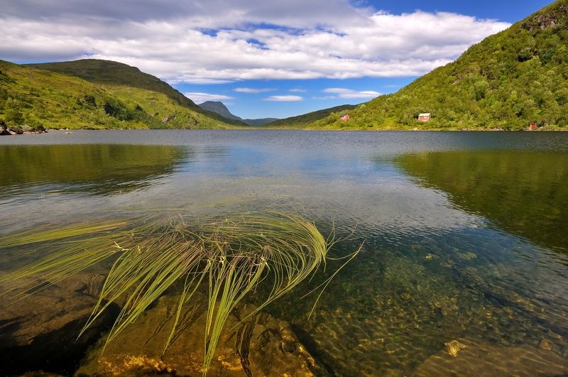 Norway, mirror, reflection, mountain, rock, lake Norwayphoto preview