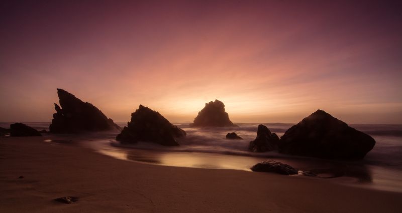 Закат, Атлантический океан, Португалия Волшебство атлантического закатаphoto preview