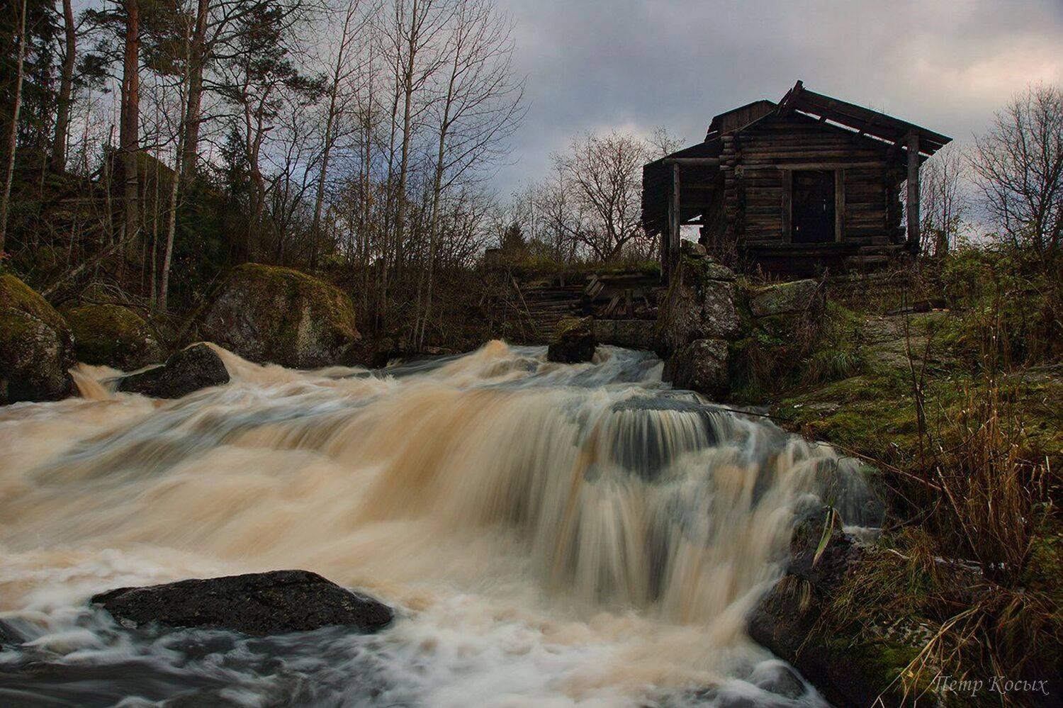 мельница, осень, Петр Косых