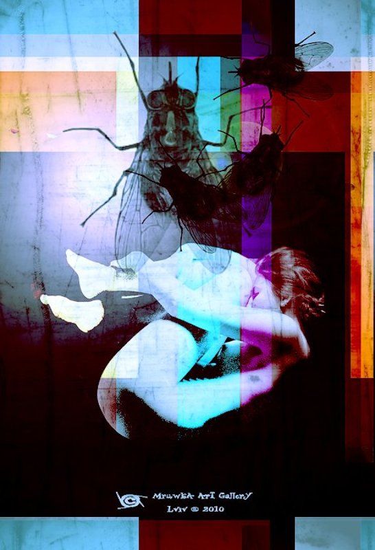 мухи, девушка, квадраты репост. *боль*photo preview