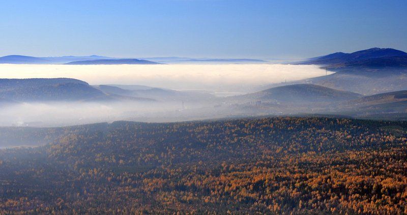 таганай, златоуст, молоко, октябрь, осень, путешествие, природа, туман Разлитое молокоphoto preview