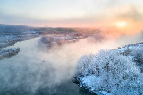 Морозное осеннее утро