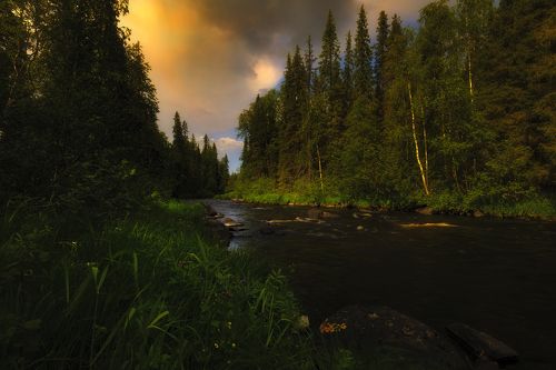 река Пила, Терский берег