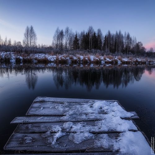 Рассвет в селе Суханово