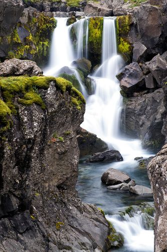 Waterfall somewhere in Iceland