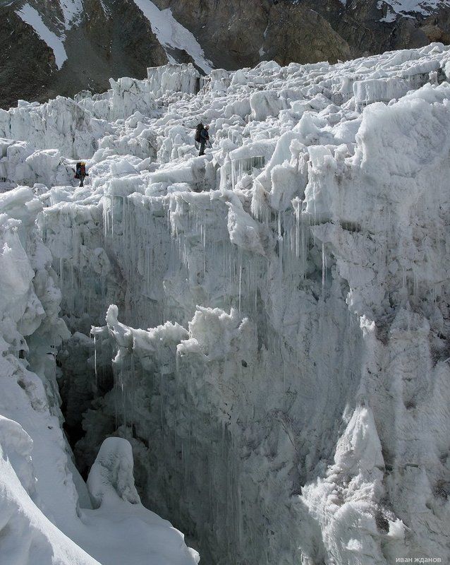 горы, памир, пик ленина, ледник, памирский марафон 2009, туризм, альпинизм, Про пасть ледянуюphoto preview