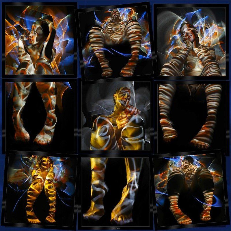 светографика, портрет, свет,  обнаженная_натура, роспись_по_телу, жанр, сюжет, ню, akt, ноги Akt... НогиМа...  (Светографика - роспись по телу 2009)photo preview