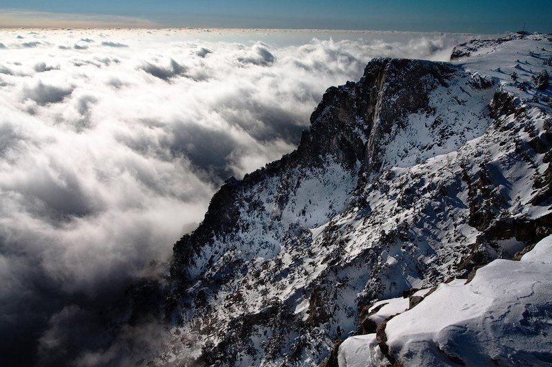 ай петри, облака, горы, скалы Море облаковphoto preview