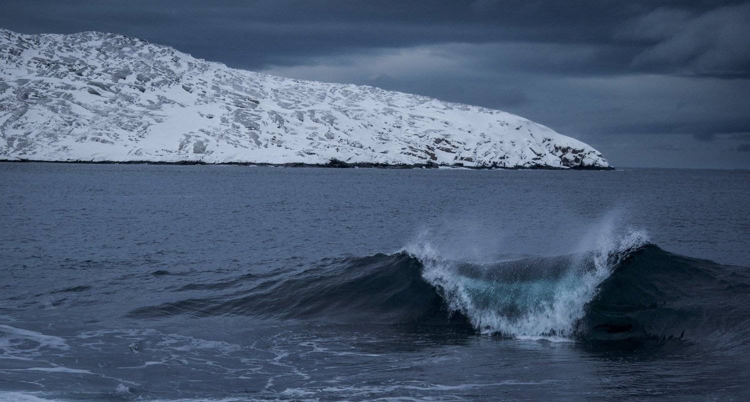 Улыбка Баренцева моря. Автор: Владимир Карпухин Териберка, Баренцево море, Кольский полуостров, Мурманск, Север, Лазурь, Волны, шторм, Владимир Карпухин