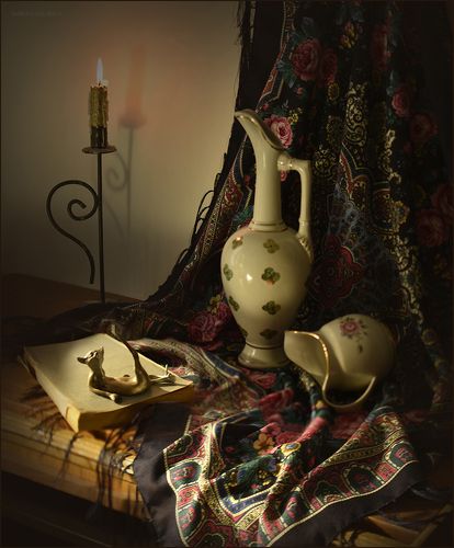 С павлопосадскими платками