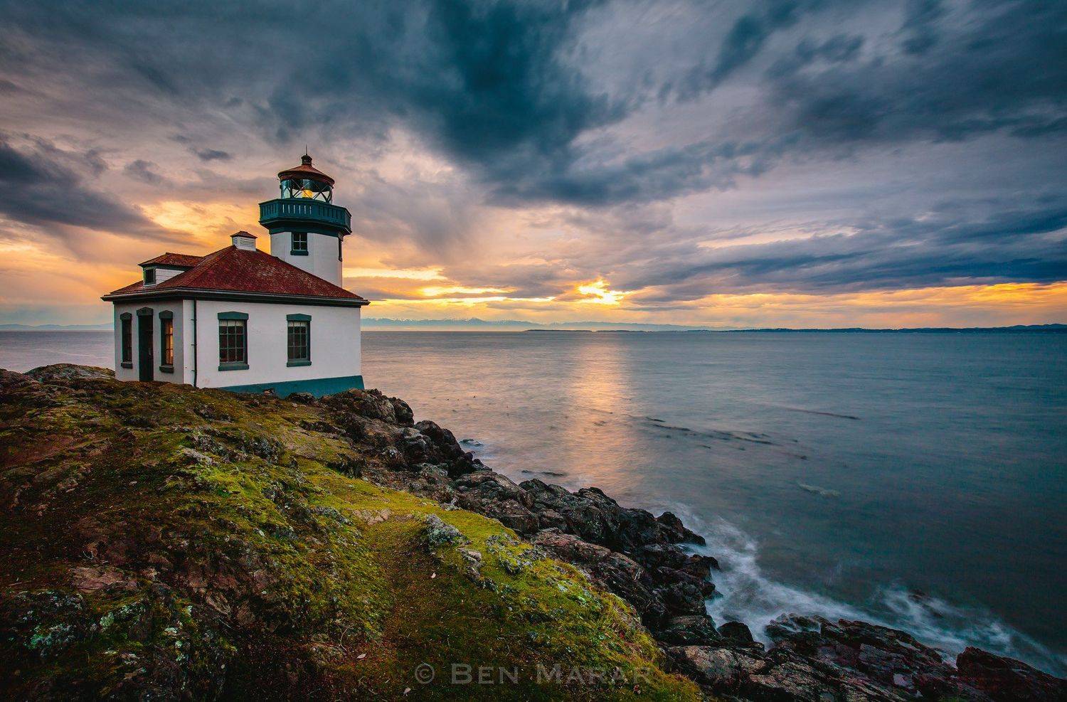 landscape, ocean, pacific, washington, canon, lighthouse, Ben Marar