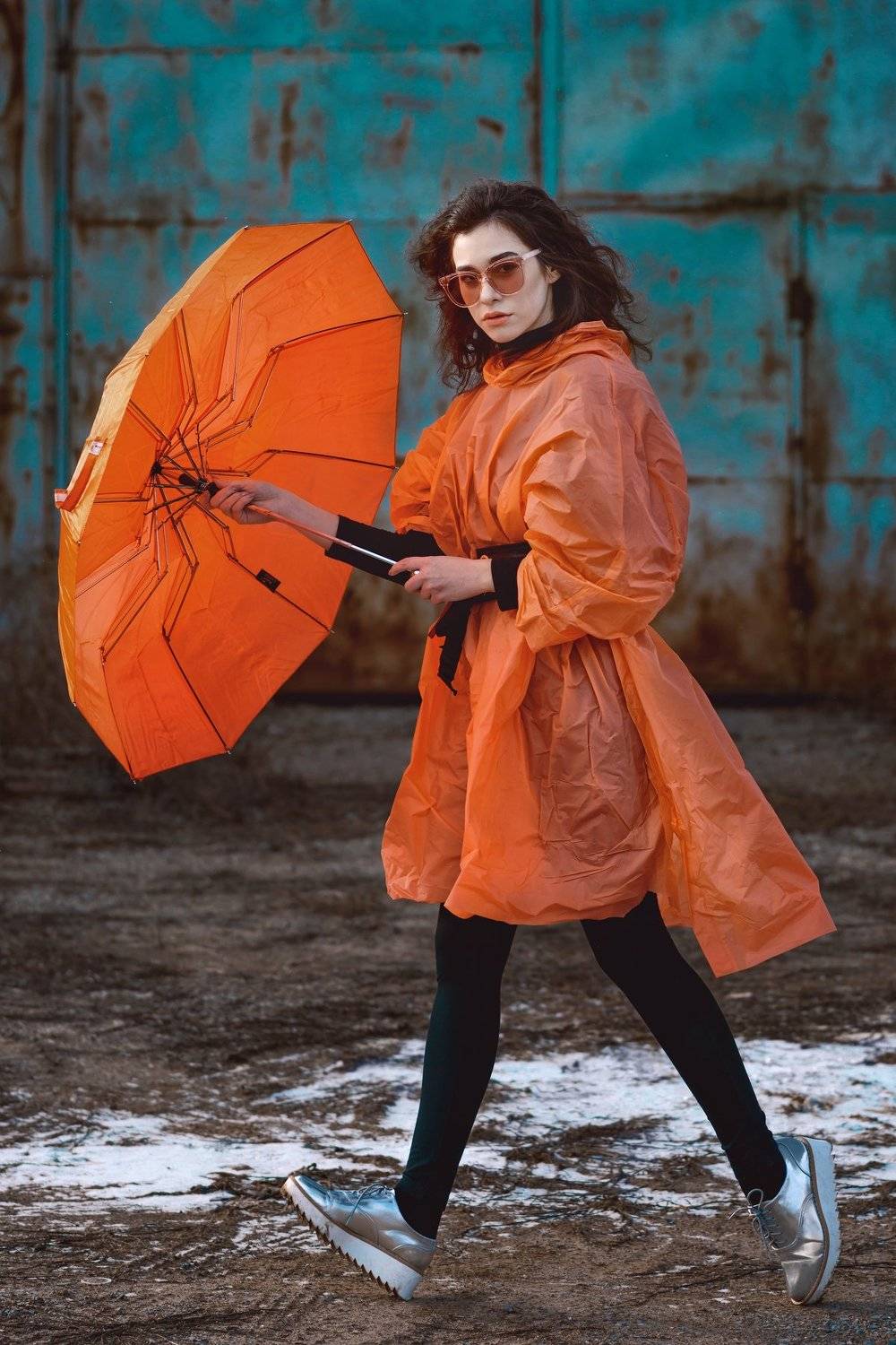 Orange, девушка, модель, позинг, модельные тесты, цвет, оранжевый, контраст, красивая, глаза, губы, Анна Дегтярёва