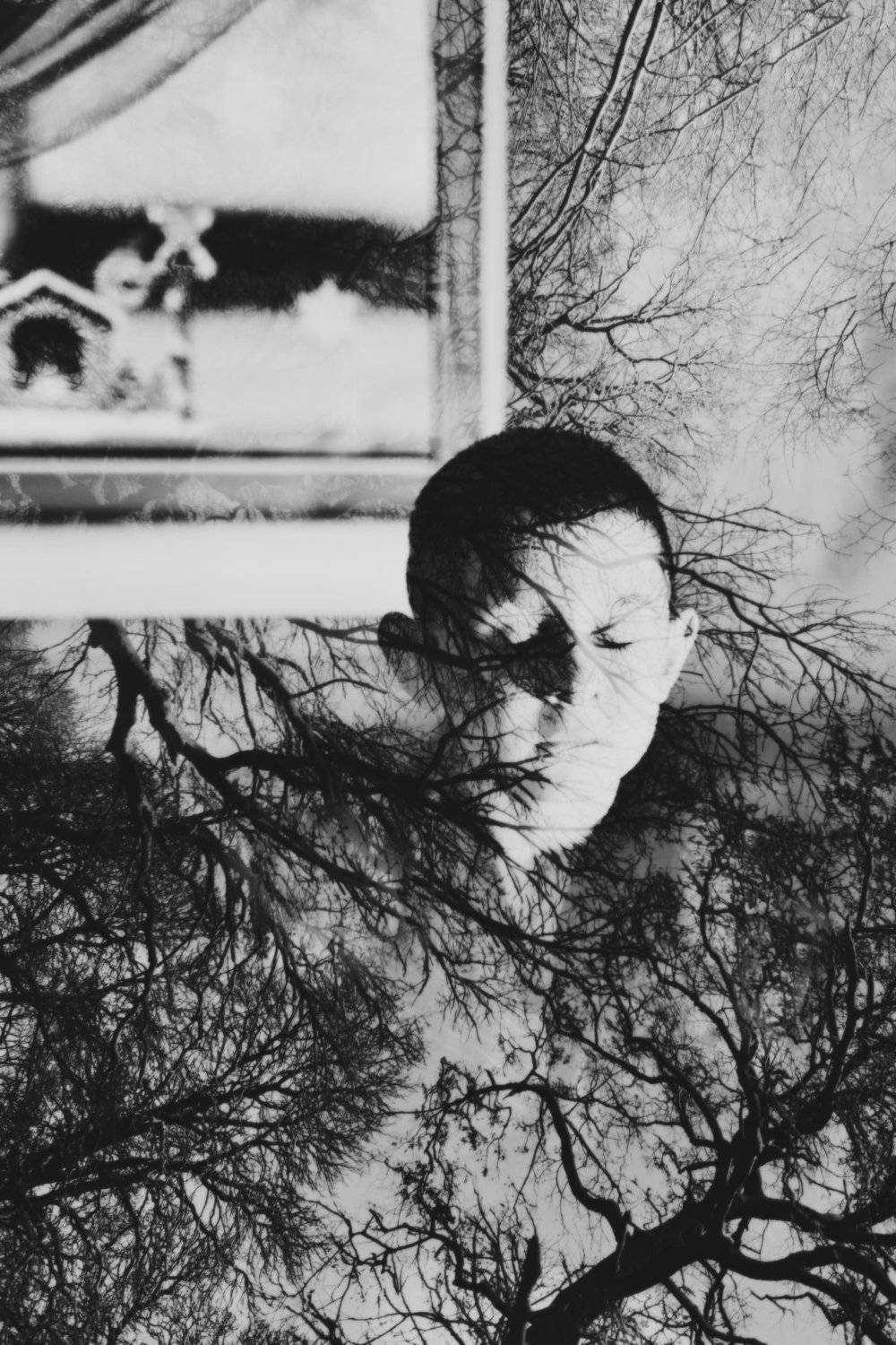 Детские фантазии. Автор: Евгения Коригова детская фотография, мультиэкспозиция, черно-белая, Евгения Коригова