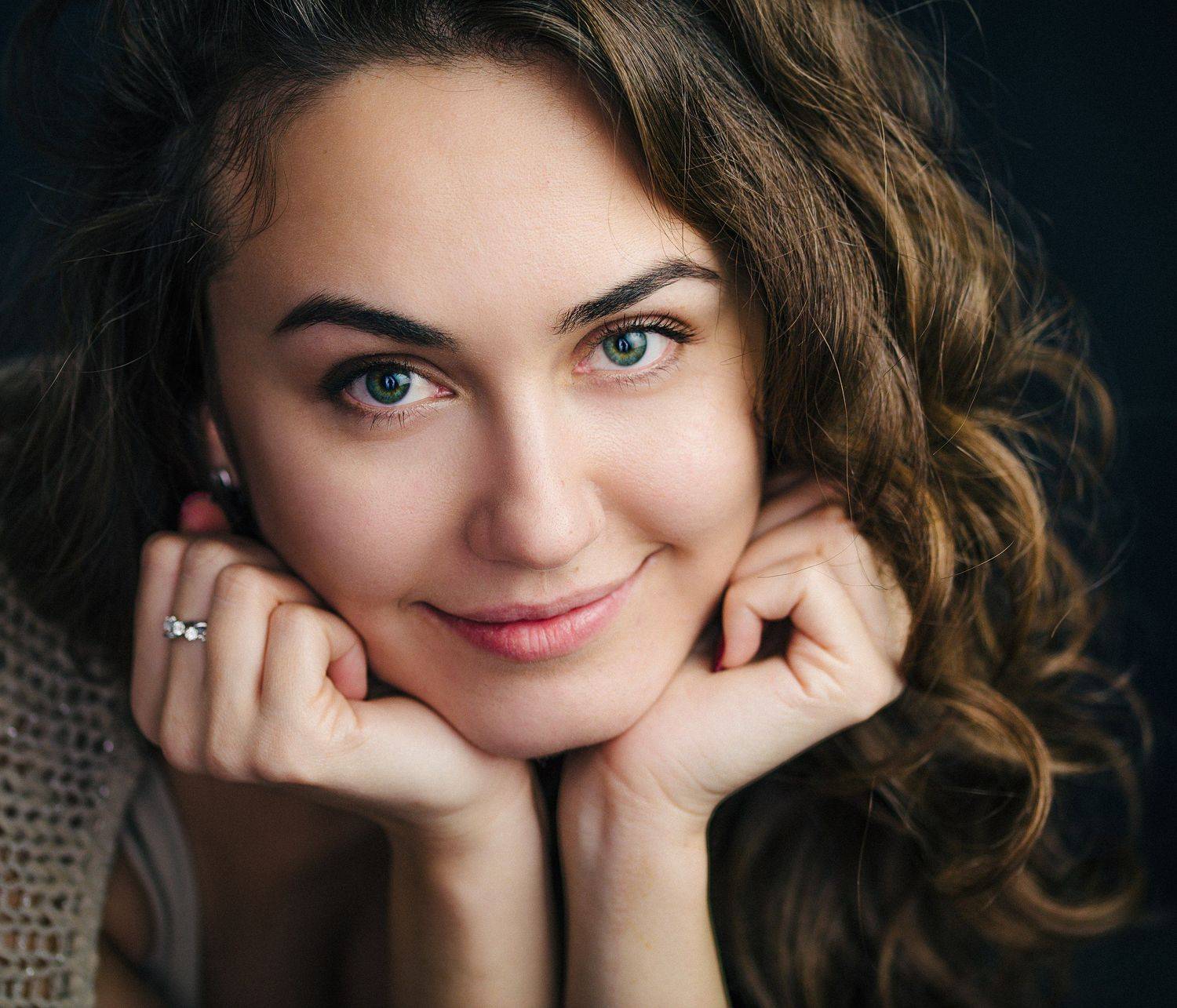 Портрет Девушка Красота Улыбка, Михаил Землянский