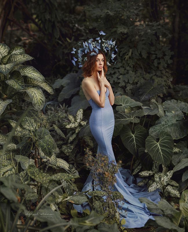 portreite people girl dzhulirina irinadzhul Lady butterflyphoto preview