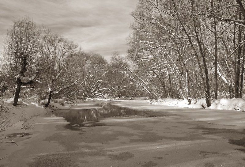 Зимняя река.photo preview