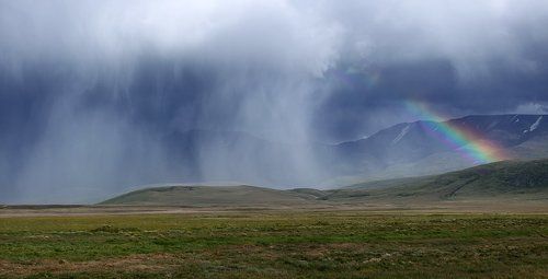 Дождь и радуга на Укоке