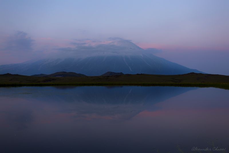 камчатка, вулкан, толбачик, облака, утро Пробуждениеphoto preview