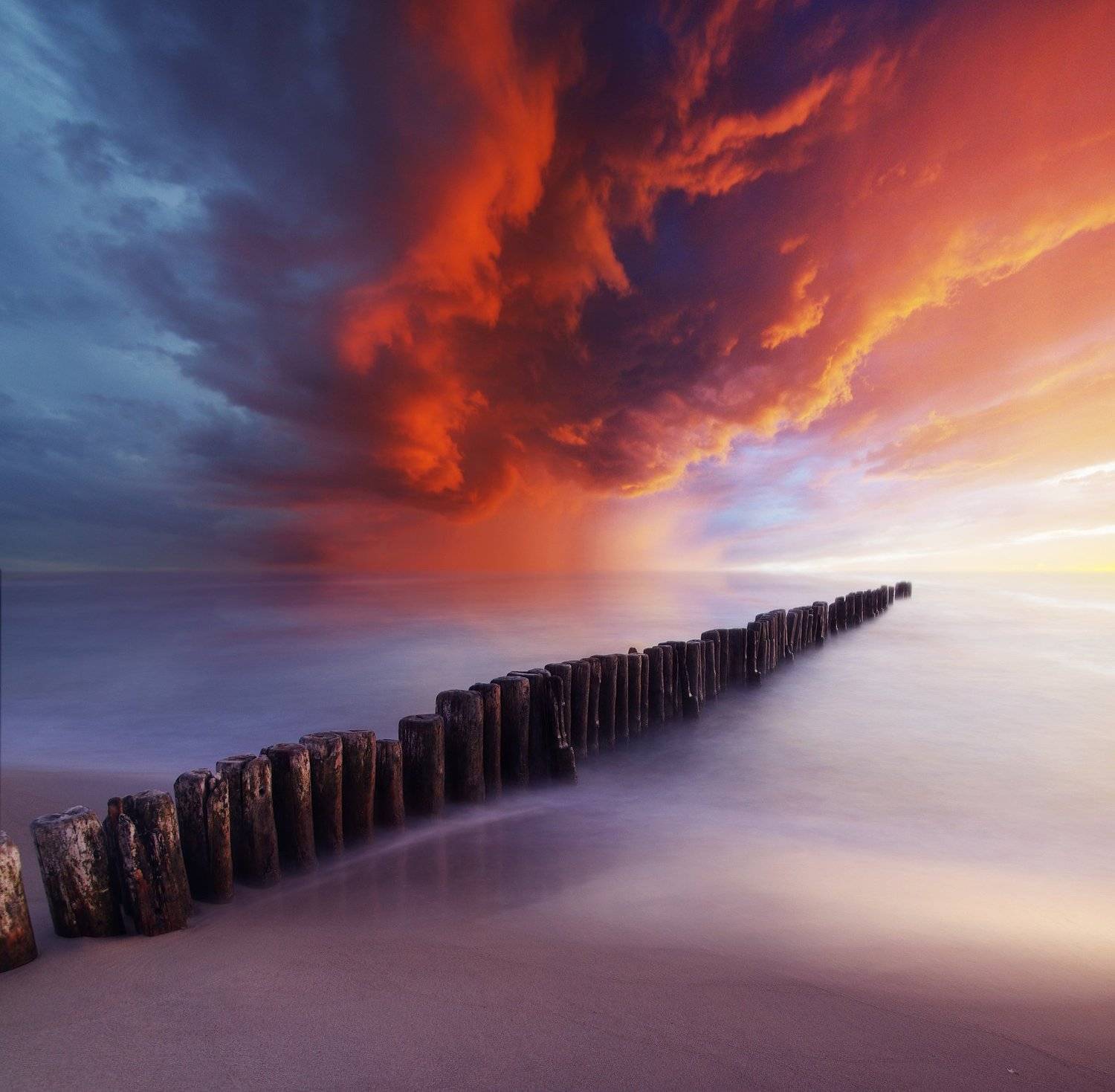 Lithuania, sky, sea, clouds, sand, beach, Mindaugas Žarys